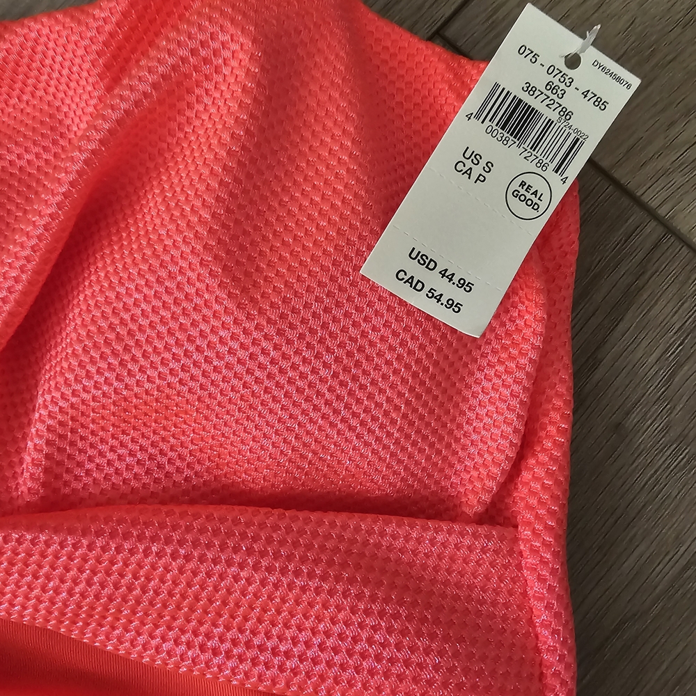 aerie Neon Coral Textured High-Waist Bikini Set - Picture 4 of 5